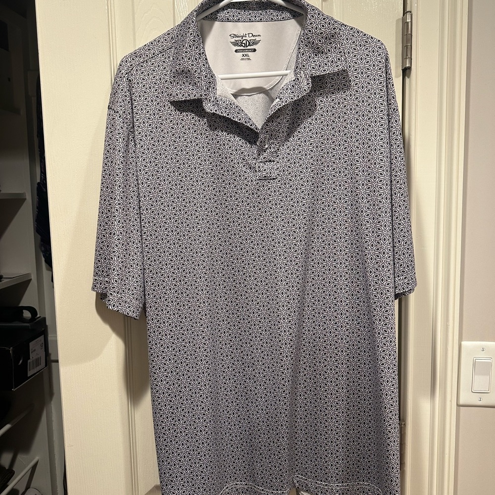 Straight Down Performance Golf polo